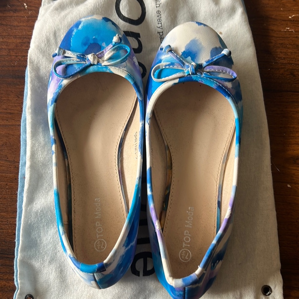 Top Moda water color flats